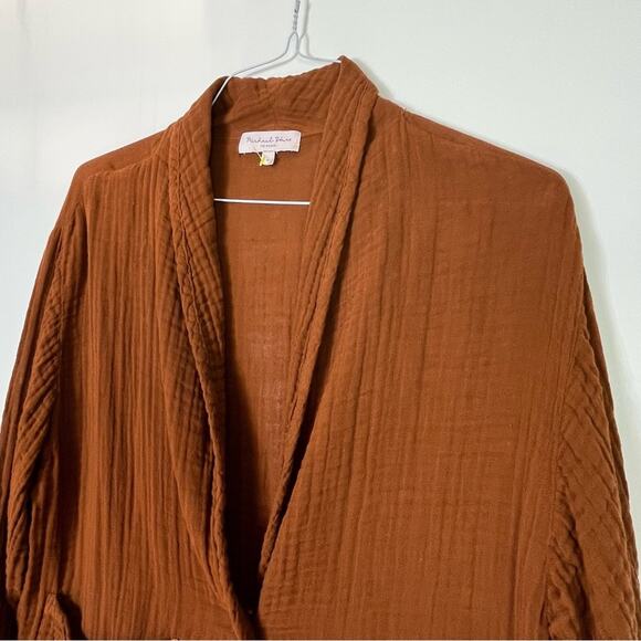 Michael Stars Dana Gauzy Lightweight Cotton Blazer Size Small - Picture 3 of 7